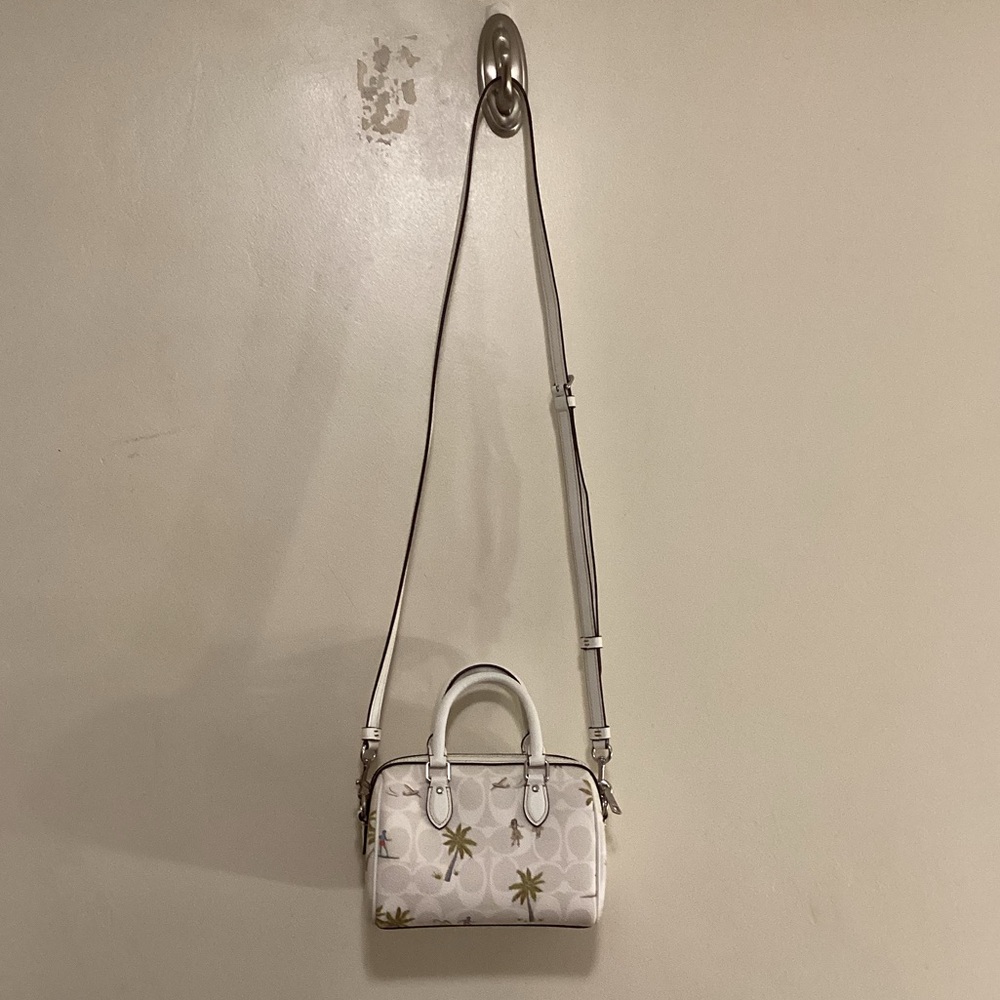 Coach Mini Rowan Crossbody In Signature Canvas With Hula Print - Picture 6 of 16